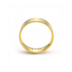 Simplicity gold wide-band stacking ring
