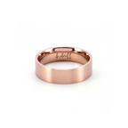Simplicity rose gold wide-band stacking ring