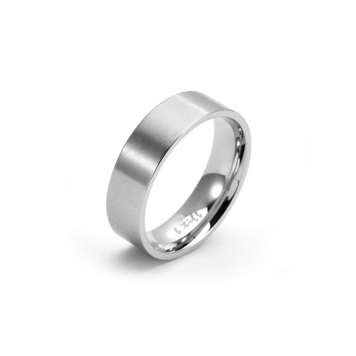 Simplicity stainless steel wide-band stacking ring