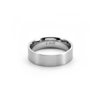 Simplicity stainless steel wide-band stacking ring