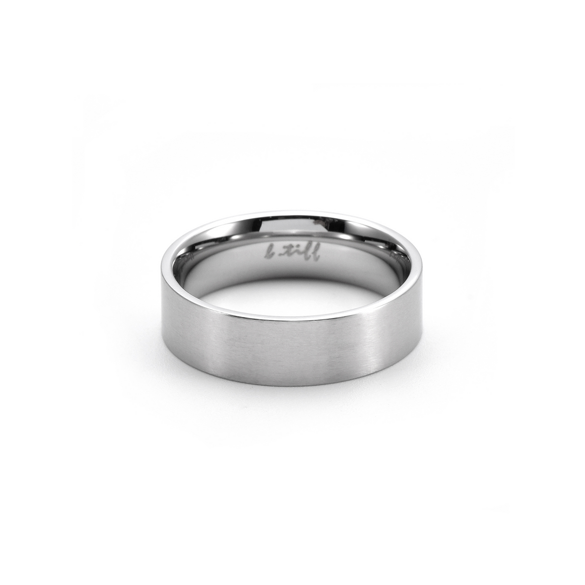 Simplicity stainless steel wide-band stacking ring