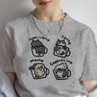 Caffeine & Catitude — Kawaii Coffee & Cats T-Shirt