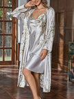 The Soft Life Beautiful Satin Robe & Nightgown Duo