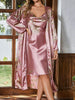 The Soft Life Beautiful Satin Robe & Nightgown Duo