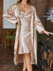 The Soft Life Beautiful Satin Robe & Nightgown Duo