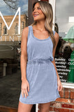 Mineral Wash Elastic Waist Tank Dress