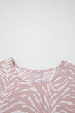 Abstract Zebra Top & Shorts Lounge Set