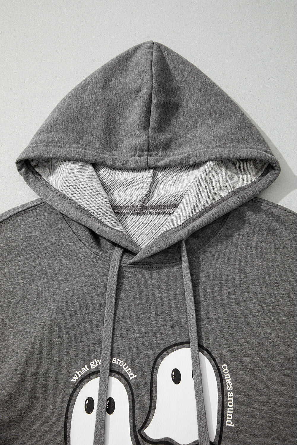 Halloween Ghost Graphic Print Hoodie — detail view 3