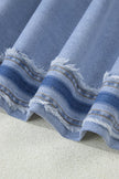 Trending Frayed Raw Edge Side Panel Jeans