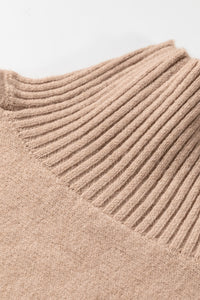 Luxurious High Neck Short Sleeve Sweater