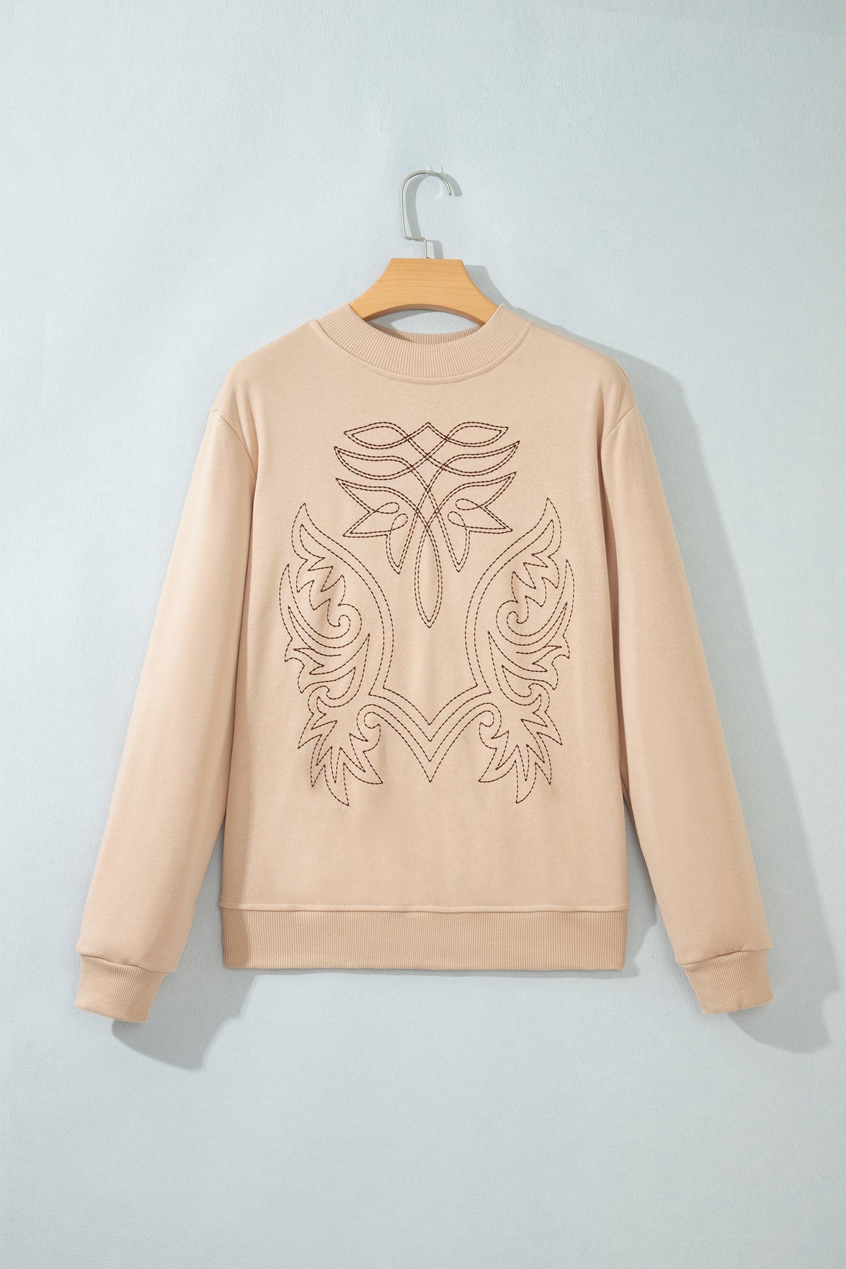 Western Embroidered Chic Sweatshirt — detail view 1