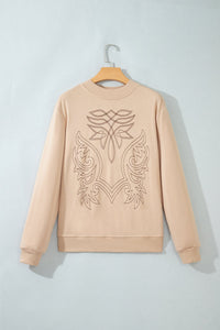 Western Embroidered Chic Sweatshirt — detail view 1