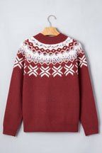 Holiday Geometric Fair Isle Raglan Sweater - additional product view