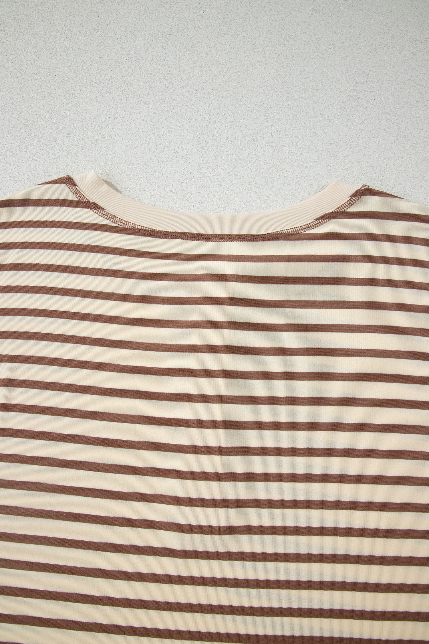 Stripe Cap Sleeve Henley Top & Shorts Set
