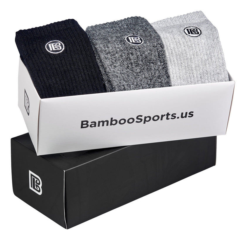 Premium Bamboo Rayon Crew Socks Gift Box