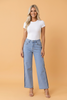 Trending Frayed Raw Edge Side Panel Jeans