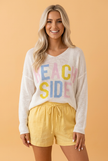 Beach Side V-Neck Lightweight Knit Sweater