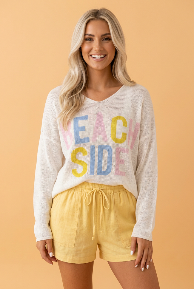 Coastal Beach Side Lightweight Knit Tunic