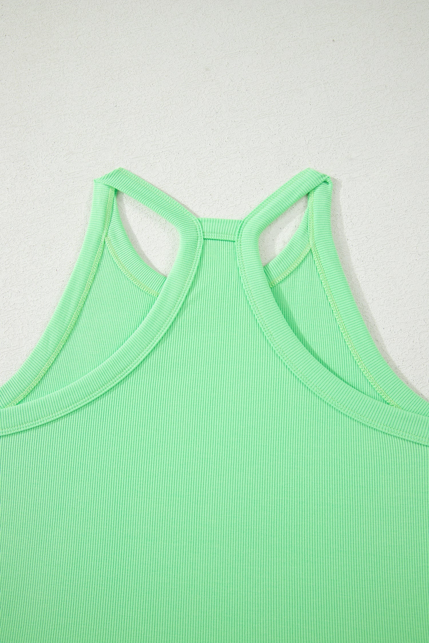 Solid Tank Top & Elastic Waist Mini Skort Set