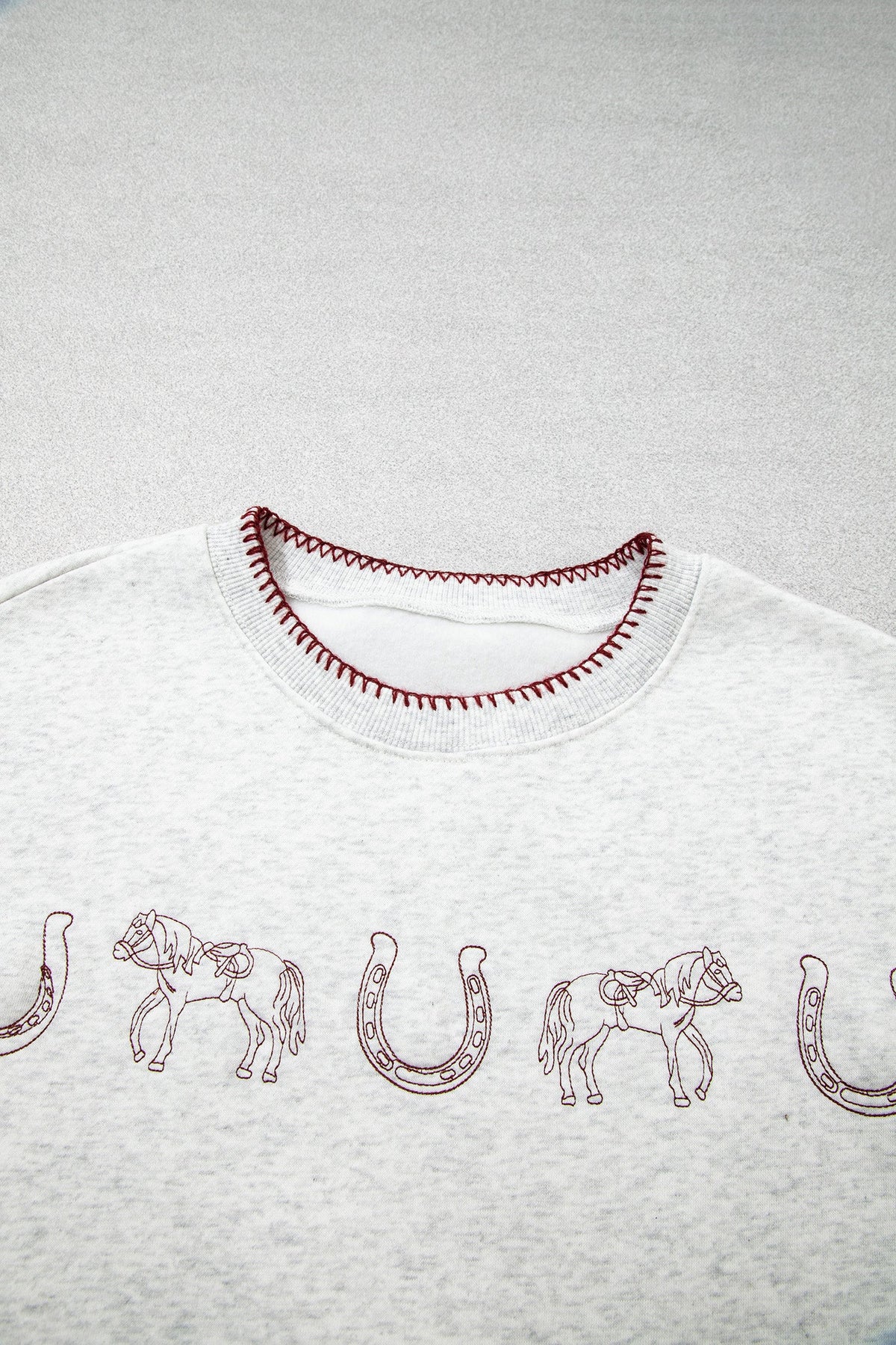 Western Embroidered Graphic Sweatshirt