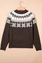 Holiday Geometric Fair Isle Raglan Sweater - additional product view