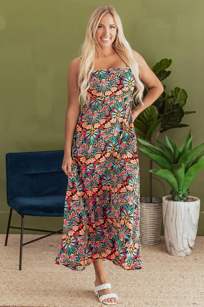 Women's Maxi Dress Maxi Dress - Floral Summer Vacation - A-Line Bohemian