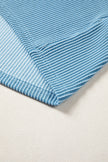 USA Corded Knit Short Sleeve Graphic Top