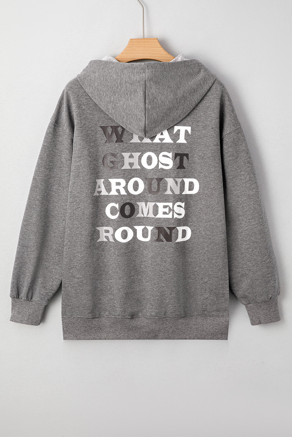 Halloween Ghost Graphic Print Hoodie — detail view 2