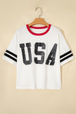 USA Varsity Stripe Tee