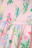 Summer Bloom Midi Dress With Scalloped Embroidered Hem