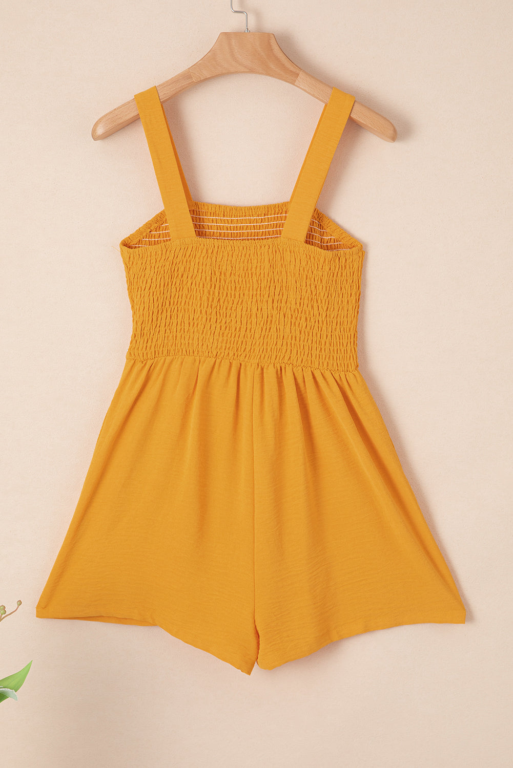 Trending Square Neck Smocked Romper