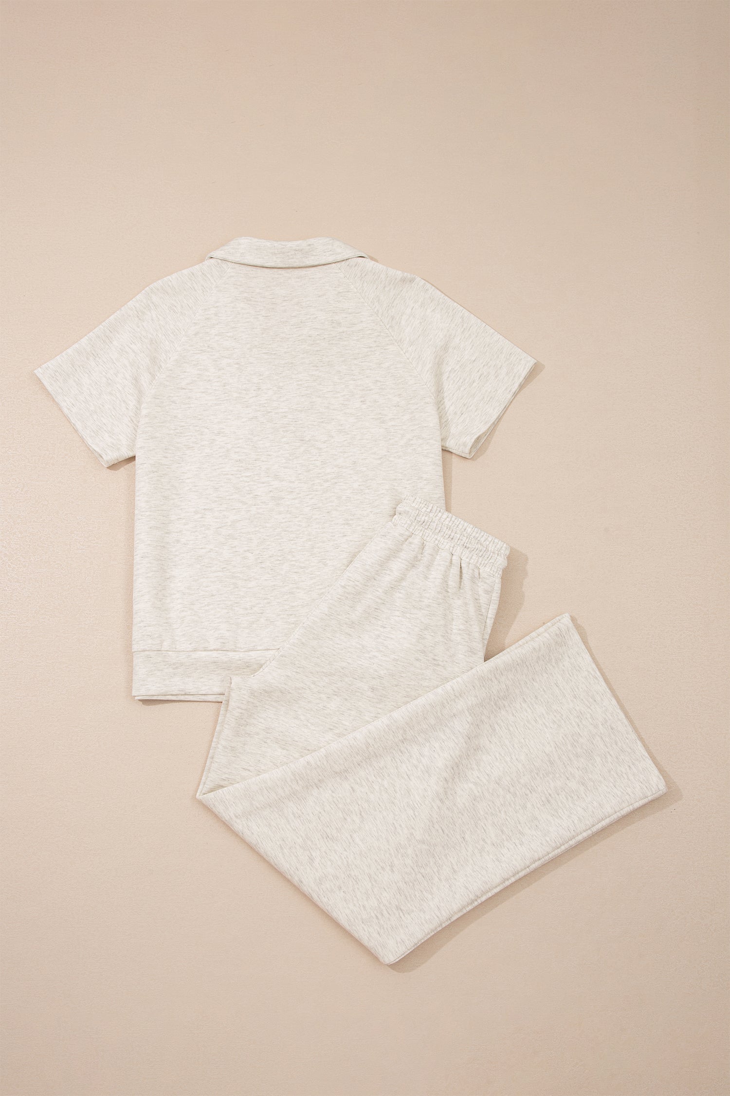 Sporty Polo & Drawstring Pant Set