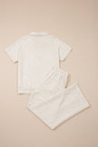 Sporty Polo & Drawstring Pant Set