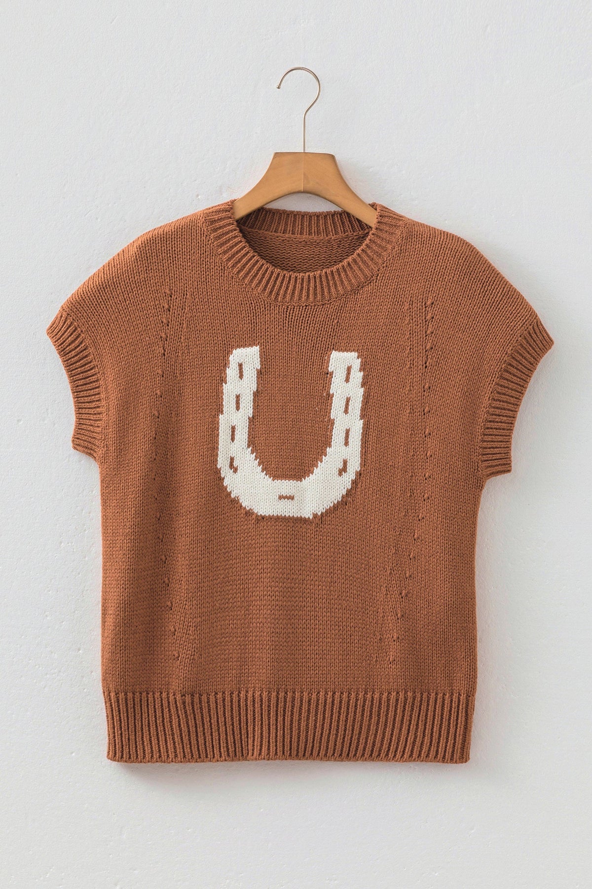 Western Horseshoe Knit Top — The Glam Cat