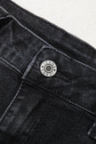 Denim Patch Pocket Wide Leg Jeans