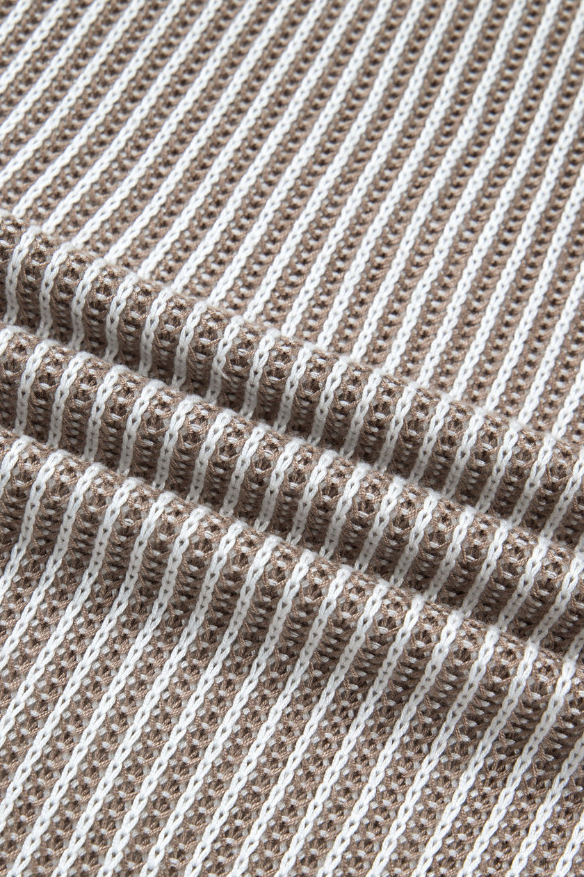 The Refined Contrast Trim Ribbed Knit Tank