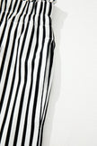 Stripe Tied High Waist Straight Leg Pants