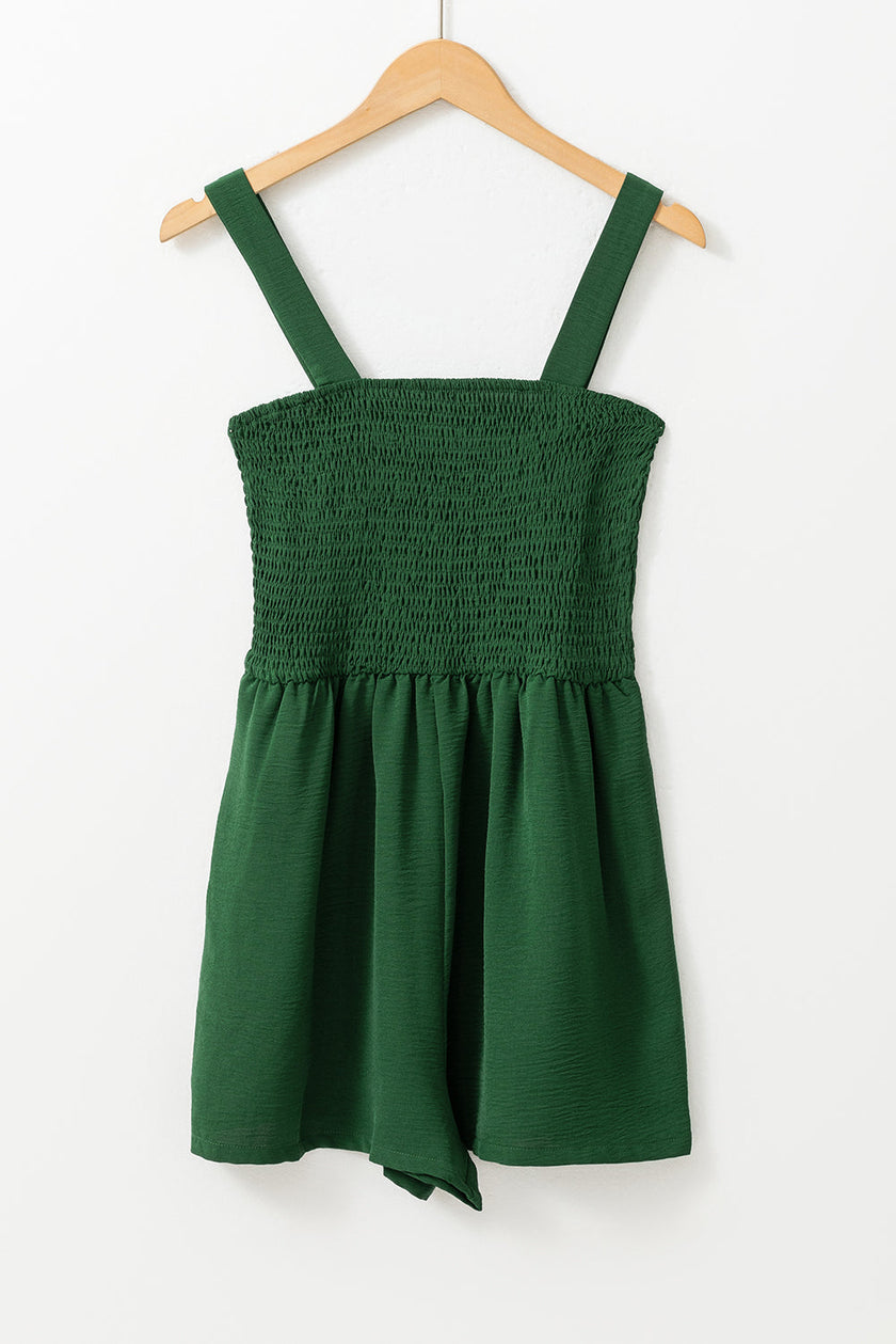 Trending Square Neck Smocked Romper