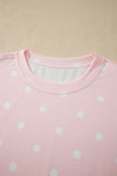 Polka Dot Loose Top and Shorts Set