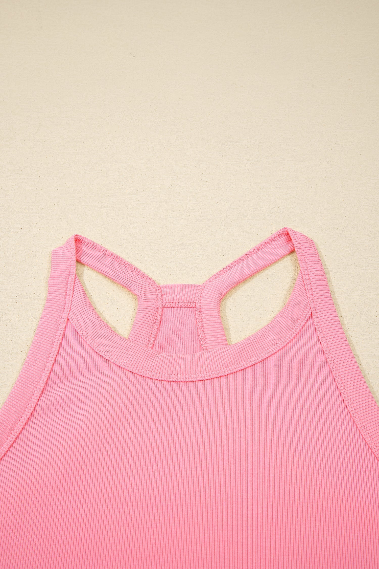 Solid Tank Top & Elastic Waist Mini Skort Set