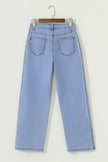 Trending Frayed Raw Edge Side Panel Jeans