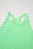 Solid Tank Top & Elastic Waist Mini Skort Set