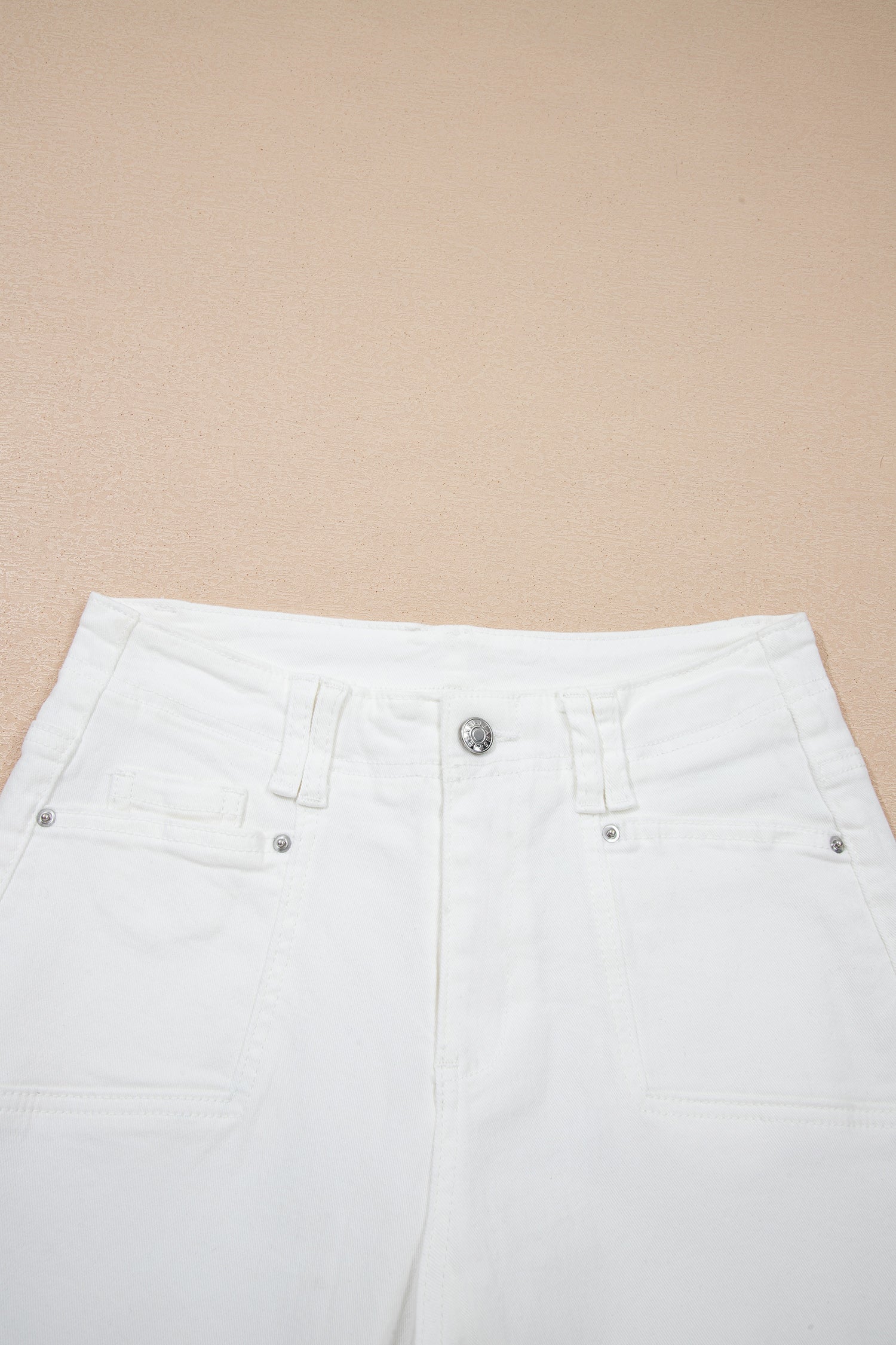 Raw Hem Cropped Straight Leg Jeans