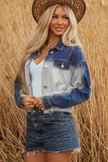Denim Colorblock Patchwork Buttoned Jacket