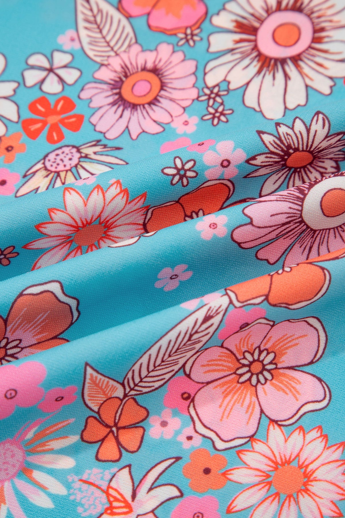 Resort Style Smocked Floral Maxi Dress