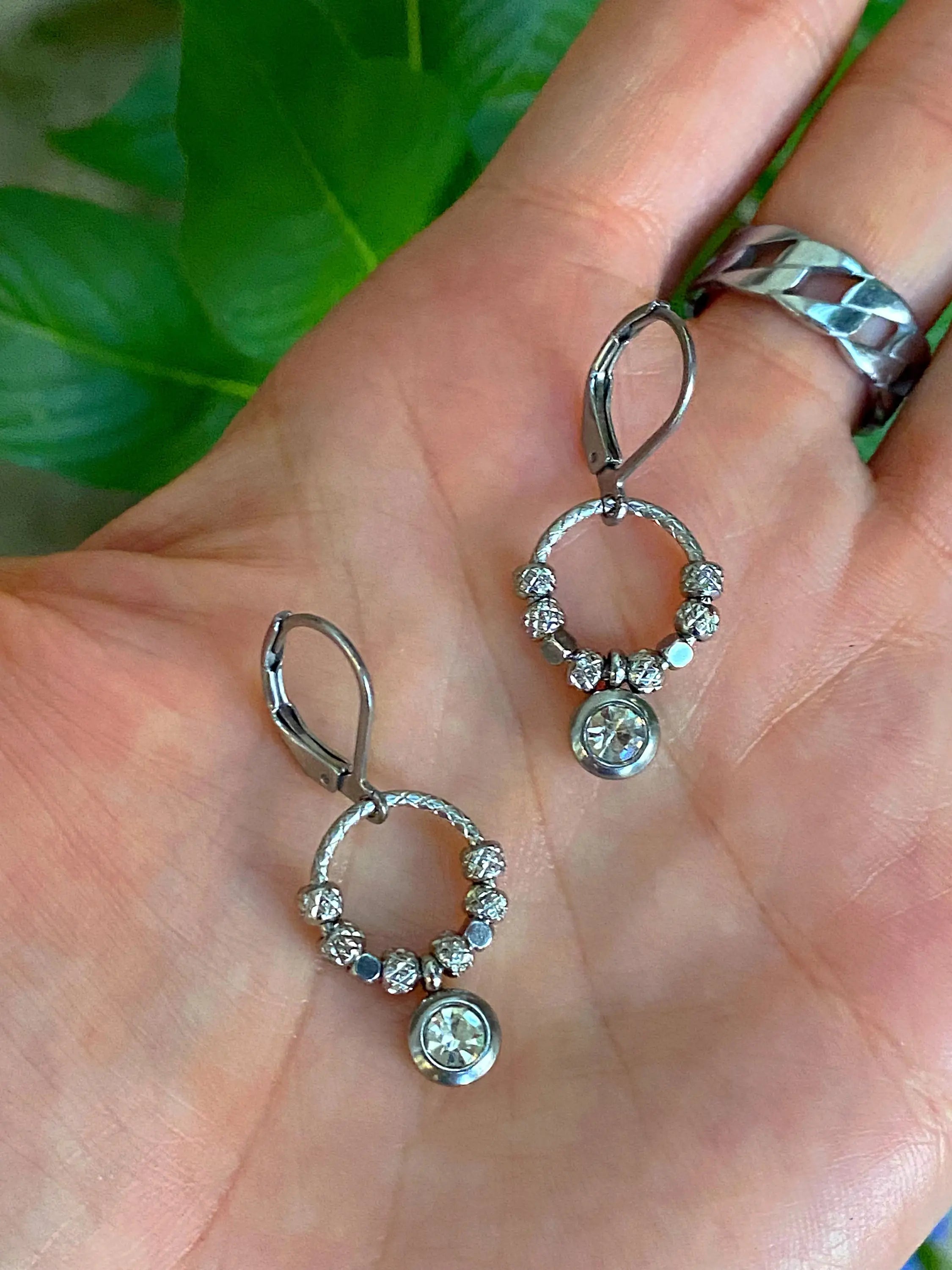 Elegant Halo Shimmer Earrings