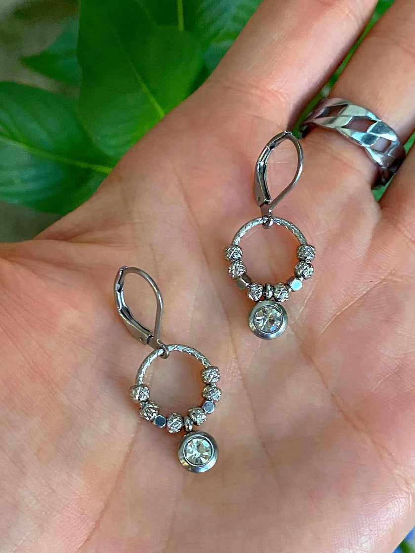 Elegant Halo Shimmer Earrings