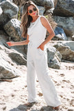 Dresses Love Salve Grey Jumpsuit Daily Wear Women's One-Piece Comfy Drawstring Casual