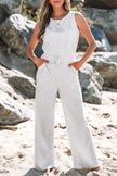 Dresses Love Salve Grey Jumpsuit Daily Wear Women's One-Piece Comfy Drawstring Casual