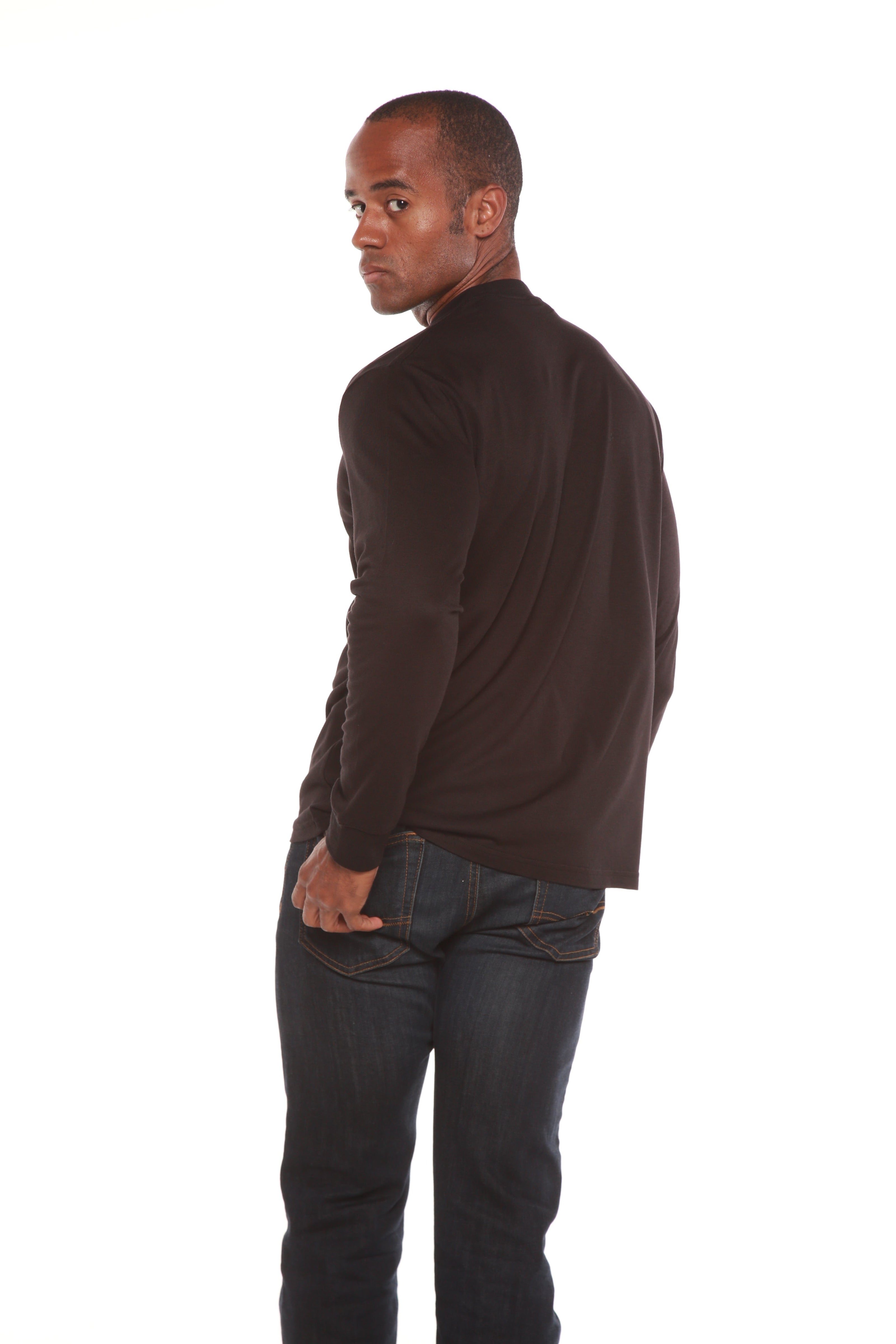 Men's Bamboo Viscose/Organic Cotton Long Sleeve T-Shirt